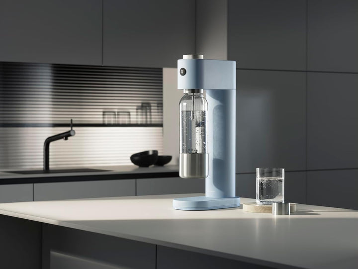 WMF Element One Wassersprudler – vollautomatische Edelstahl Sprudelmaschine mit 3 Einstellungsstufen
