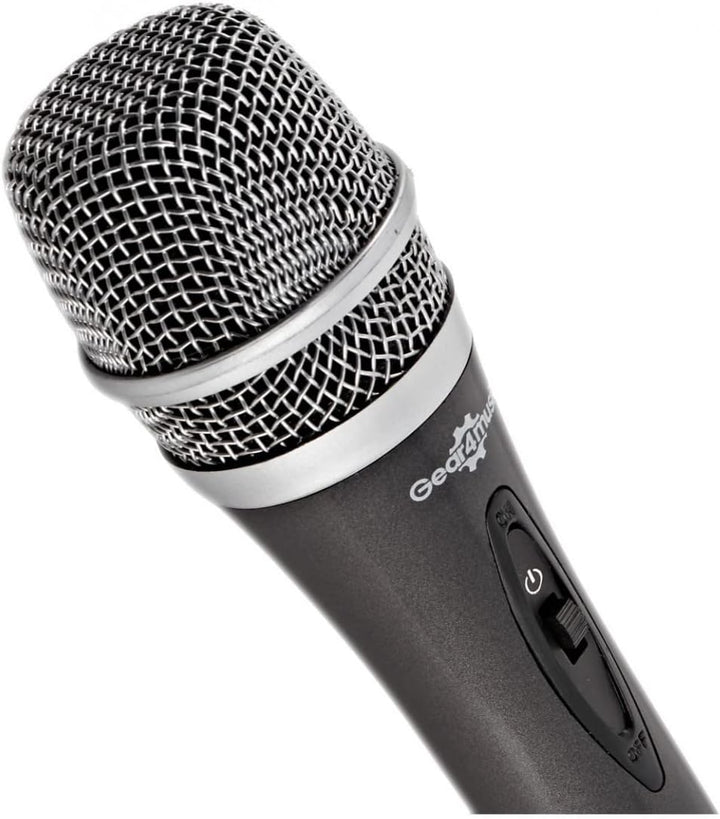 Gear4Music Dynamisches Gesangsmikrofon XLR mit Schalter