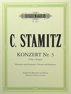 Musikverlag C.F. Peters Ltd. & Co. KG Konzert 3 B-DUR - KLAR ORCH - arrangiert für Klarinette - Klav