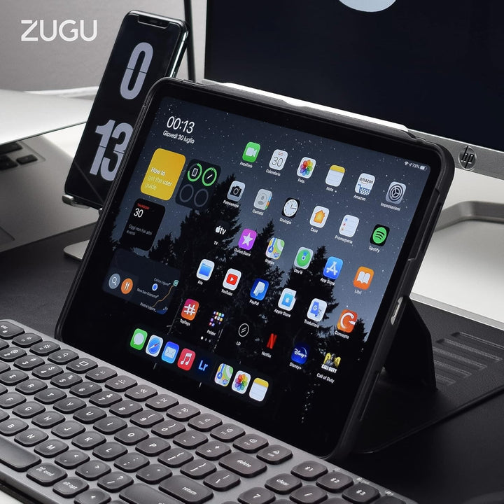 ZUGU iPad Air 5 / Air 4 Hülle 10.9 2022/2020 5. &amp; 4. Generation schlanke Schutzhülle 8 Winkel-Stände