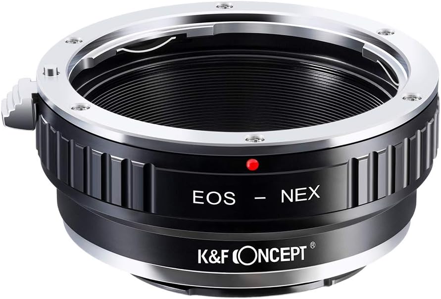 K&F Concept EOS-NEX Adapter Objektivadapter für Canon EOS an Sony Adapter Ring (Keine elektronische