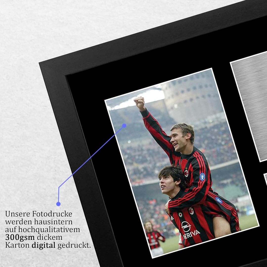 HWC Trading FR A4 Kaka & Andriy Shevchenko A C Milan Geschenke Gedruckt, Signiert Autogramm Bild, Fü