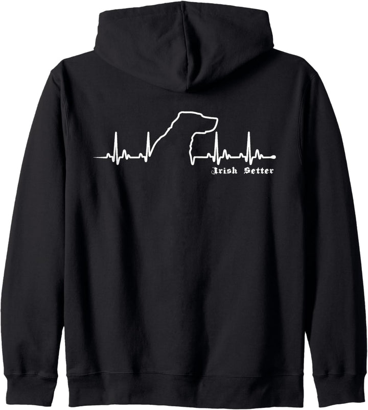 Irish Setter-Hund | Irish Setter HeartBeat Kapuzenjacke