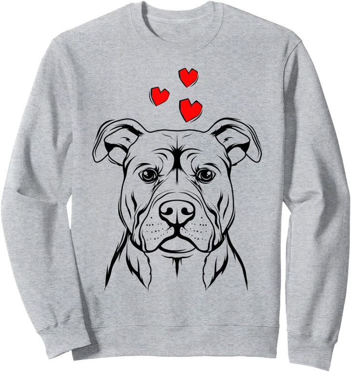 Staffordshire Bullterrier Liebe Hunde Frauchen Geschenkidee Sweatshirt