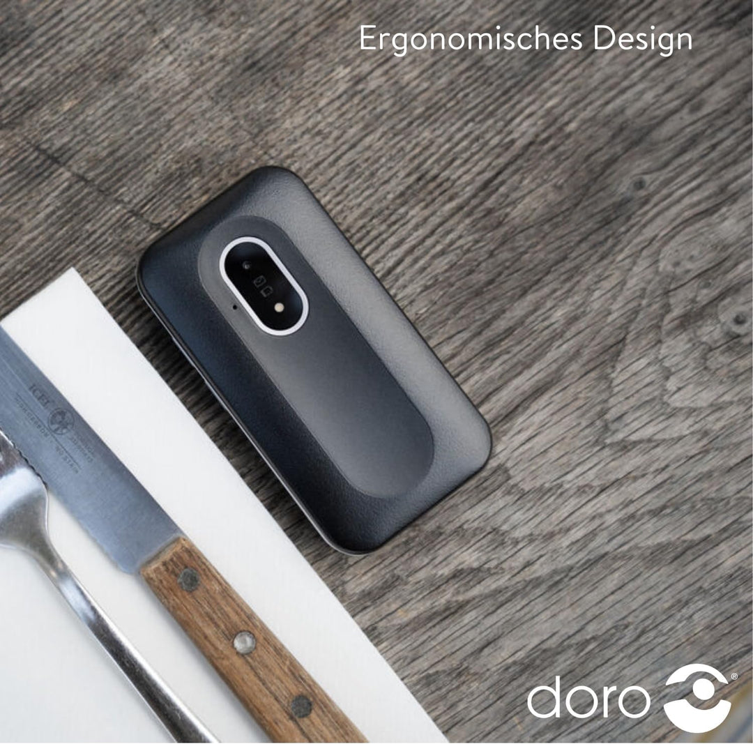 DORO Telefon – Doro Leva E22 – 4G Klapphandy für Senioren – 2,8 Zoll Display, kontrastreiche Tasten,