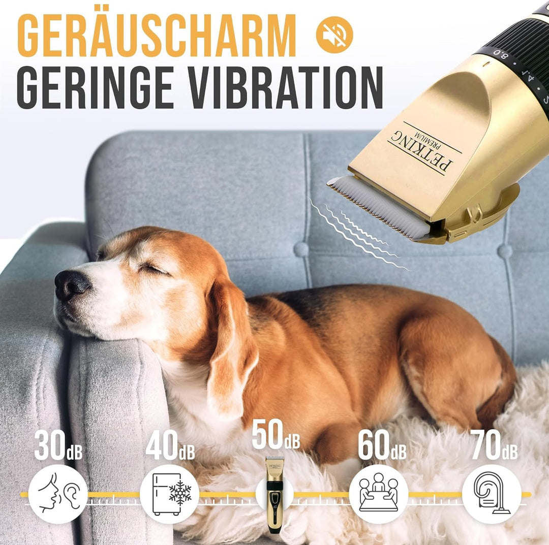 PetKing Premium Hundeschermaschine Profi Schermaschine Hund Langhaar Tierhaarschneidemaschine Hundeh