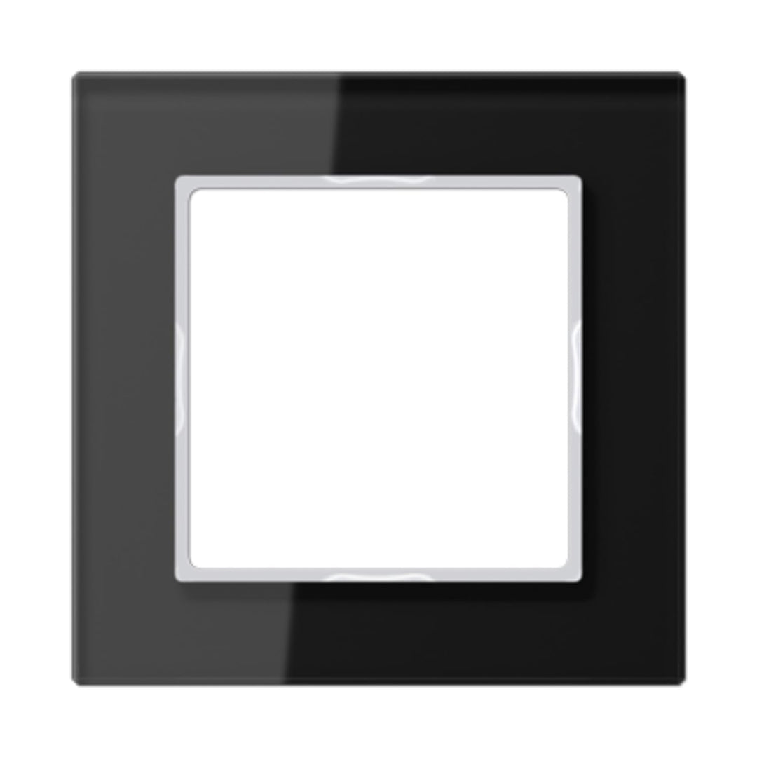Jung AC 581 GL SW Rahmen Glas 1fach Serie A Creation schwarz