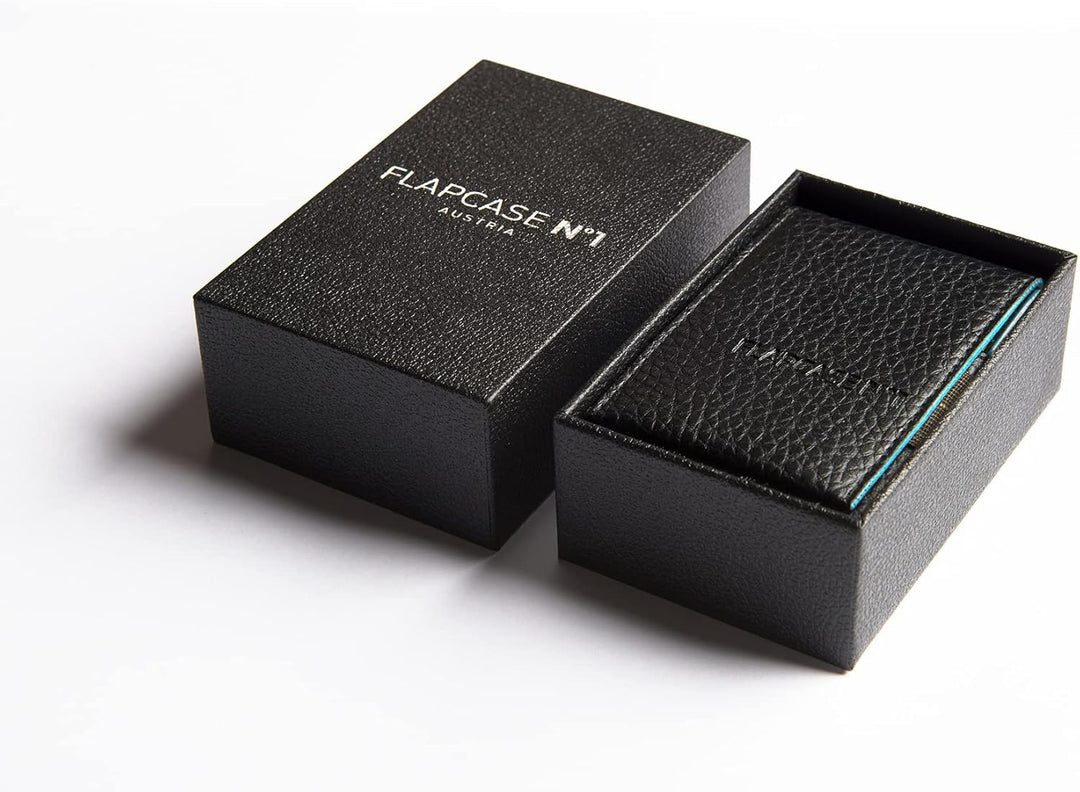 FLAPCASE N°1 • Always Black • Designer Zigarettenetui, Made in Austria, Leder vegan Zigarettenbox fü