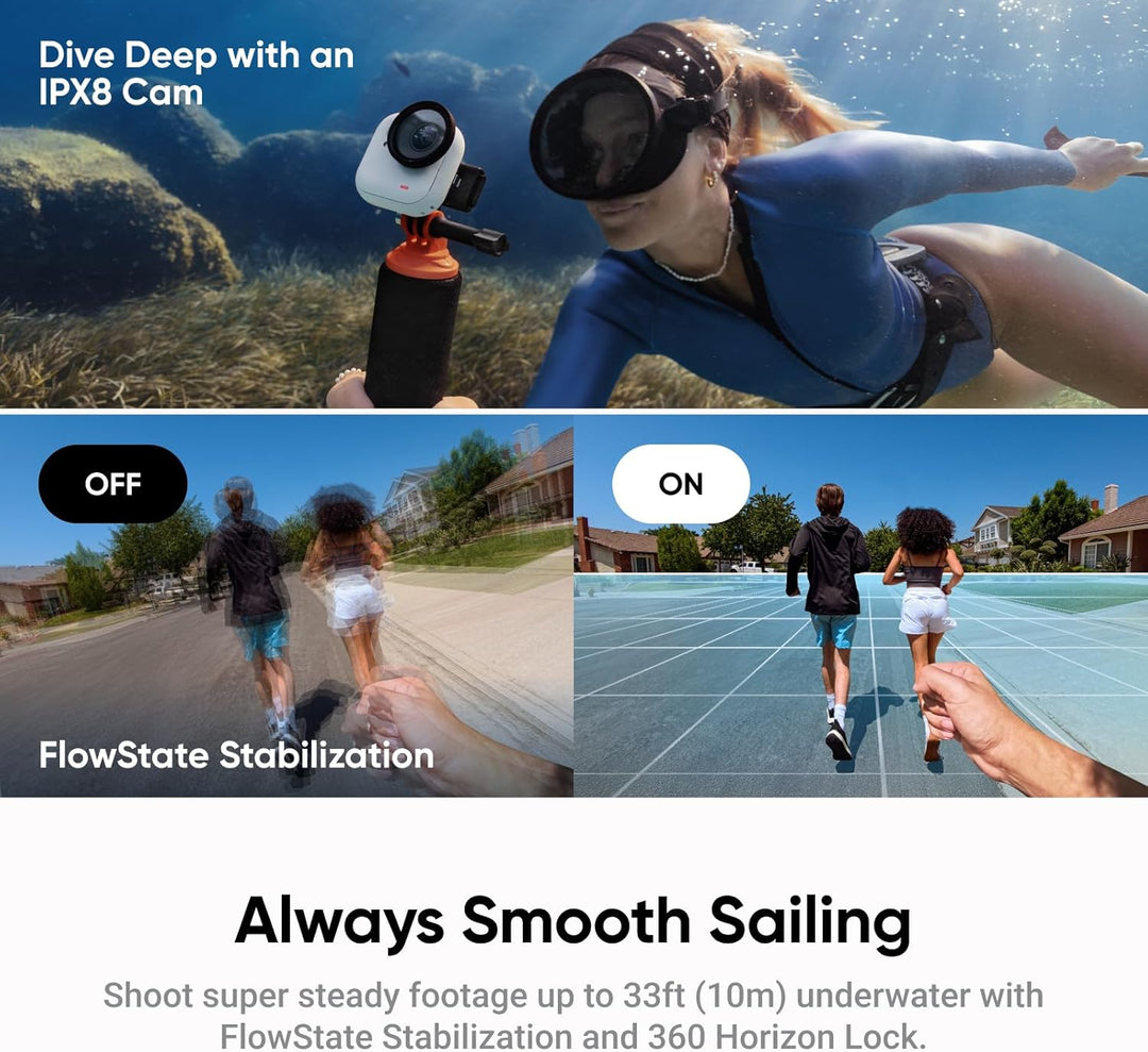 Insta360 GO Ultra Lifestyle-Bundle -Kleine 4K Vlogging-Kamera, Freihändig, POV-Kamera, 1/1,28"-Senso