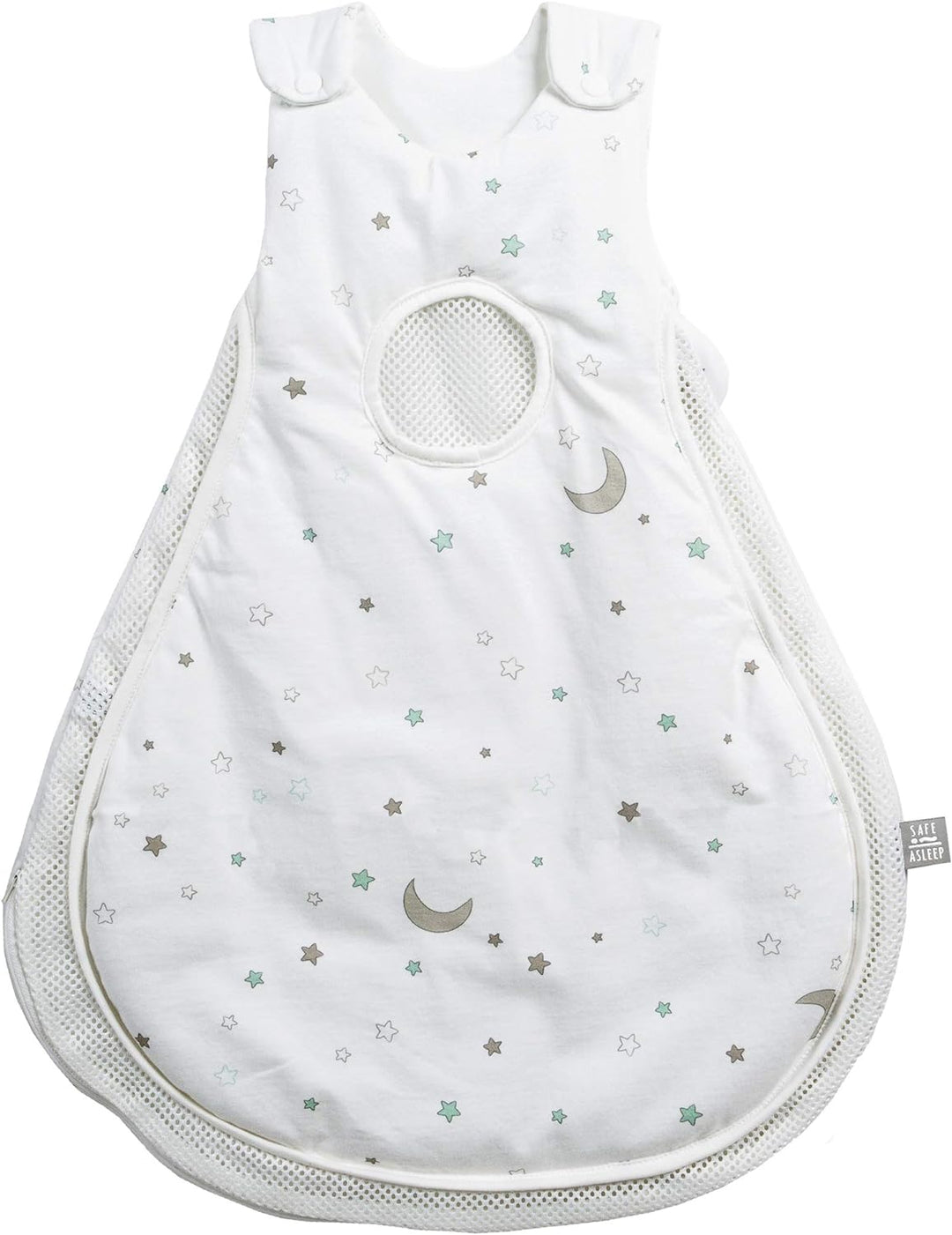 roba safe asleep, Schlafsack Air Babyschlafsack 'Sternenzauber', 56/62, 100% Baumwolle, Jersey Stern