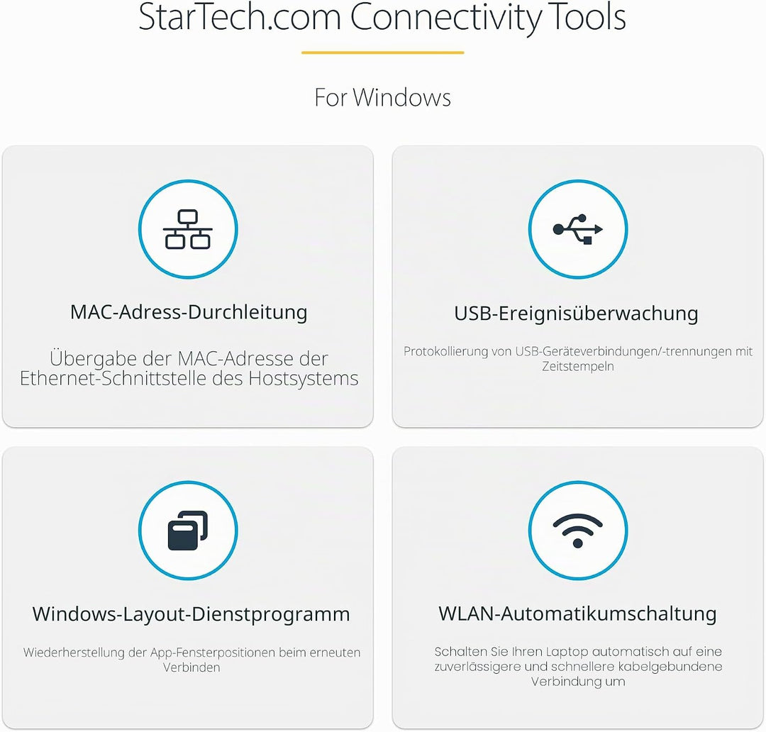 StarTech.com USB C Multiport Adapter-Docking Station - USB-C auf DP Alt Mode/4k HDMI/VGA, Dual Monit