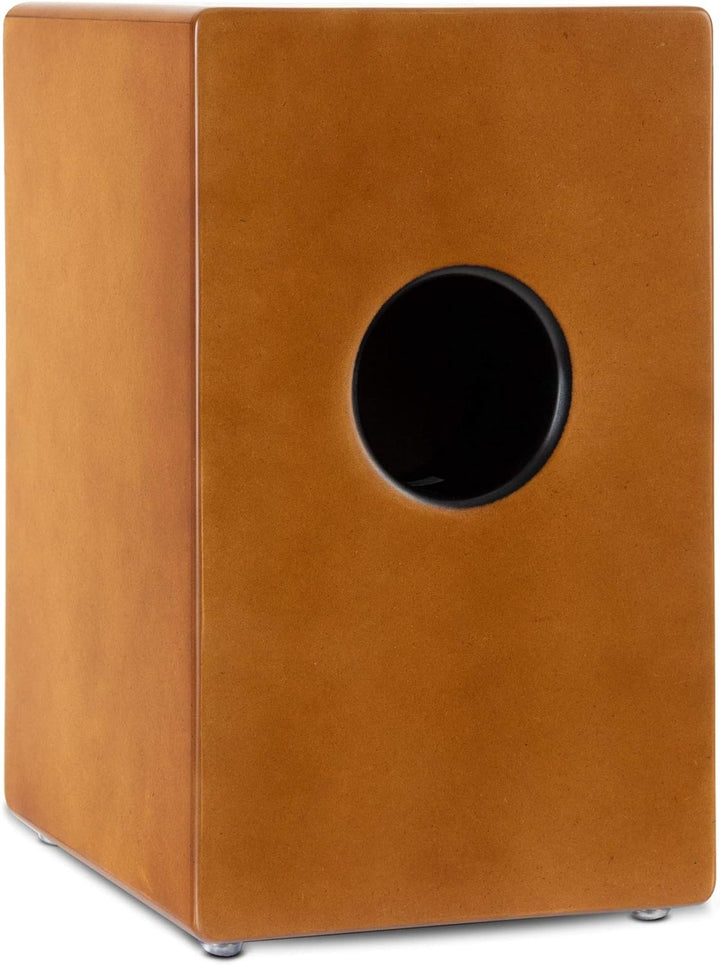 XDrum Cajon El Bajo Bass Port Walnut/Zebrano - Integrierter Bass Port für druckvollen Sound - Tromme