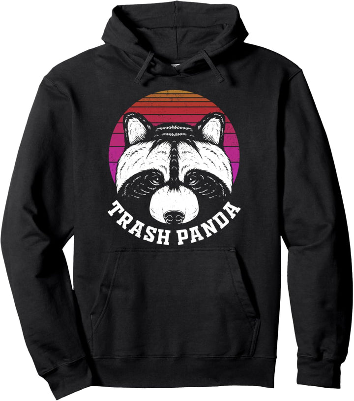 Retro Waschbär Tier Lustiger Trash Panda Pullover Hoodie