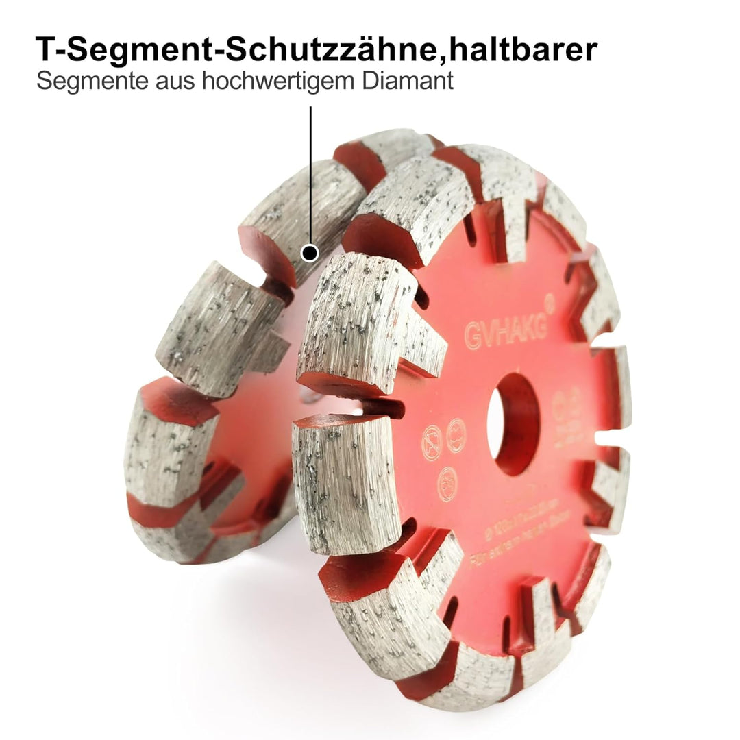 GVHAKG Tuck Point Diamant Fräser,V-Segment extrem scharf für sehr harten Estrich,sehr harte Betonböd