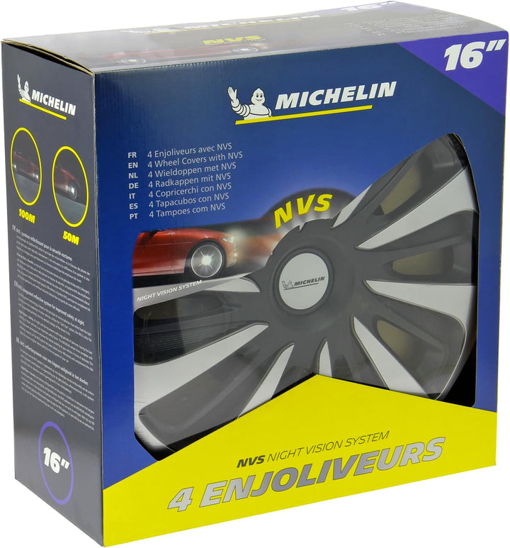Michelin 009123 4 x Radzierblende Typ NVS 3D Schwarz Edition, 16 Zoll 16", 16"