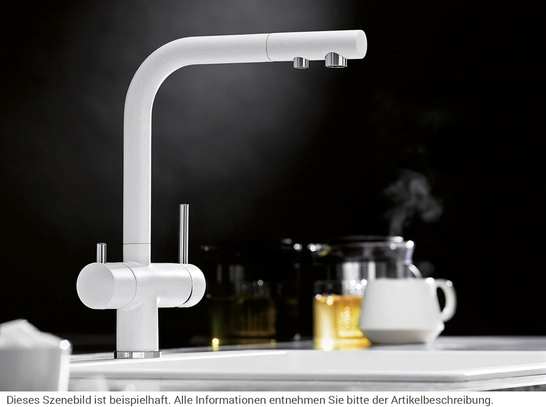 BLANCO FONTAS-S II Filter | Küchenarmatur in felsgrau | Hochdruck | Mit herausziehbarem Schlauch | R