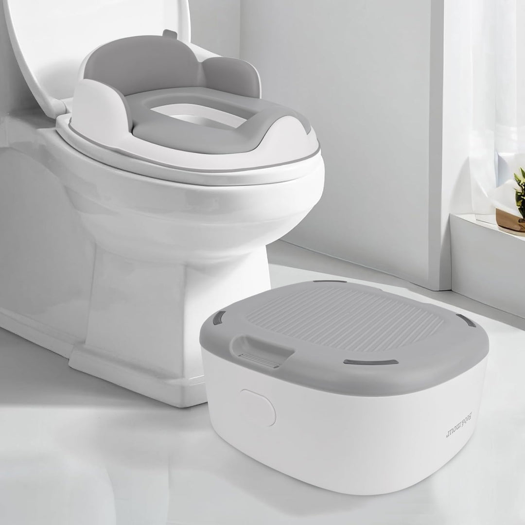 Bebamour Kinder-Töpfchen für Reisen,zusammenklappbar,Toilettensitz für Kinder,tragbar,mit 100 Teilen
