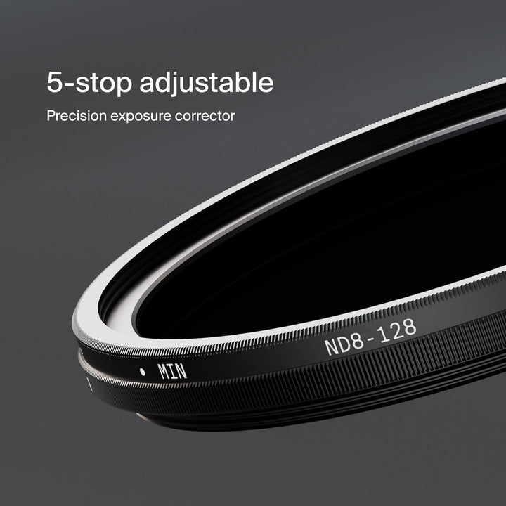 Urth 43 mm Variabler Graufilter ND8-128 (3-7 Stop) ND Filter (Plus+) 43mm, 43mm