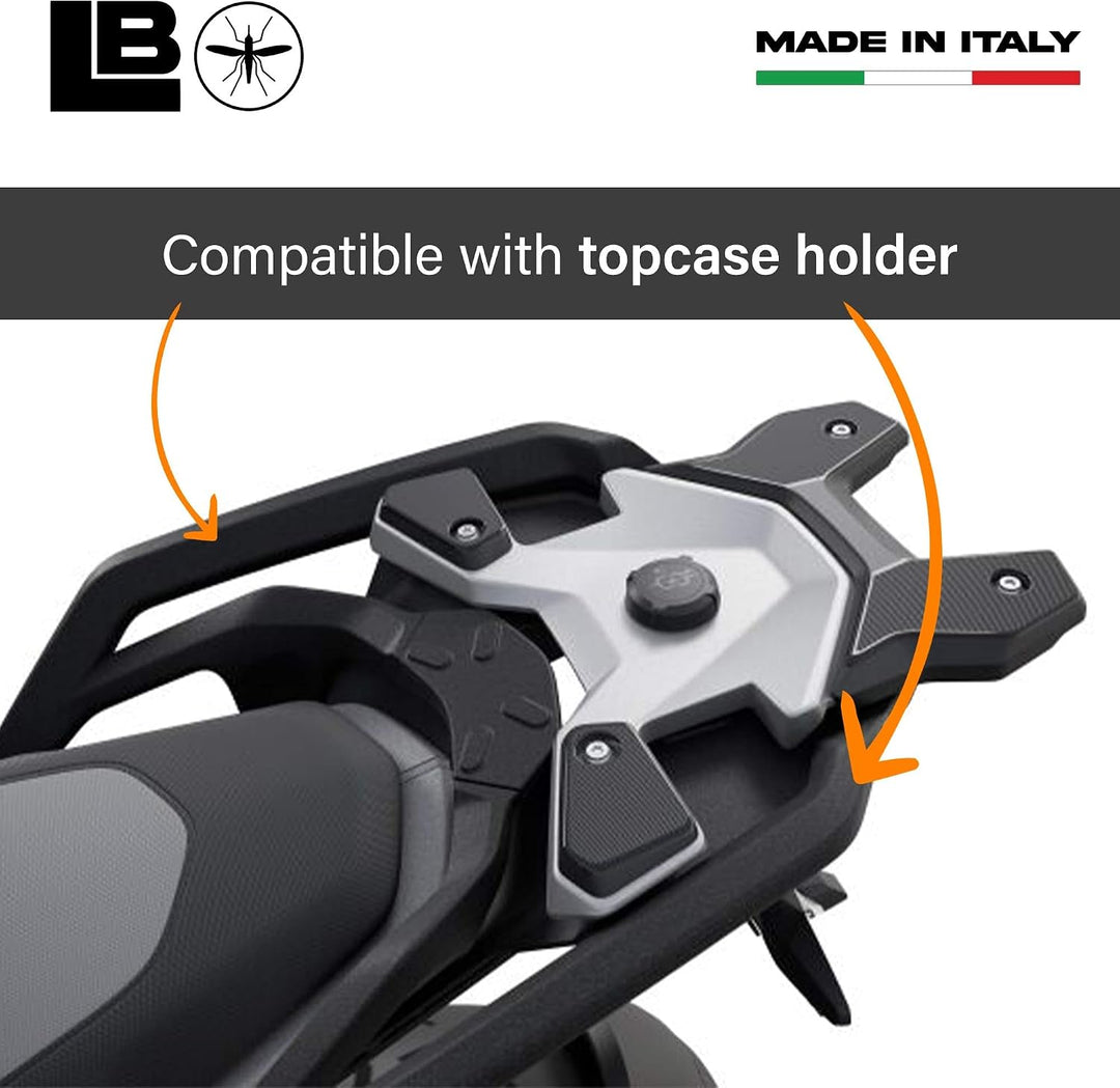 LABELBIKE 3D Aufkleber Motorradgriffe kompatibel mit BMW | R1300GS Triple Black, mit Topcase, Harzsc