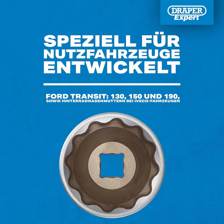 Draper Expert 39049 Schlagsteckschlüssel 65 mm 3/4'' Vierkantantrieb, für Radmuttern
