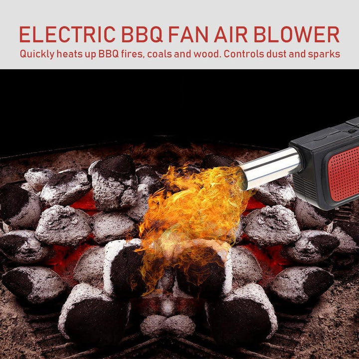Bewinner Elektrisches BBQ Gebläse für Outdoor-Barbecue, Tragbares Handgehaltenes Grillzubehör mit Ko