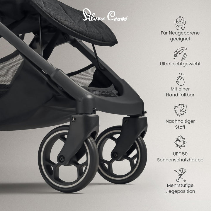 Silver Cross | Clic Kompakt-Kinderwagen | Reisekinderwagen | faltbarer & leichter Kinderwagen | Kabi