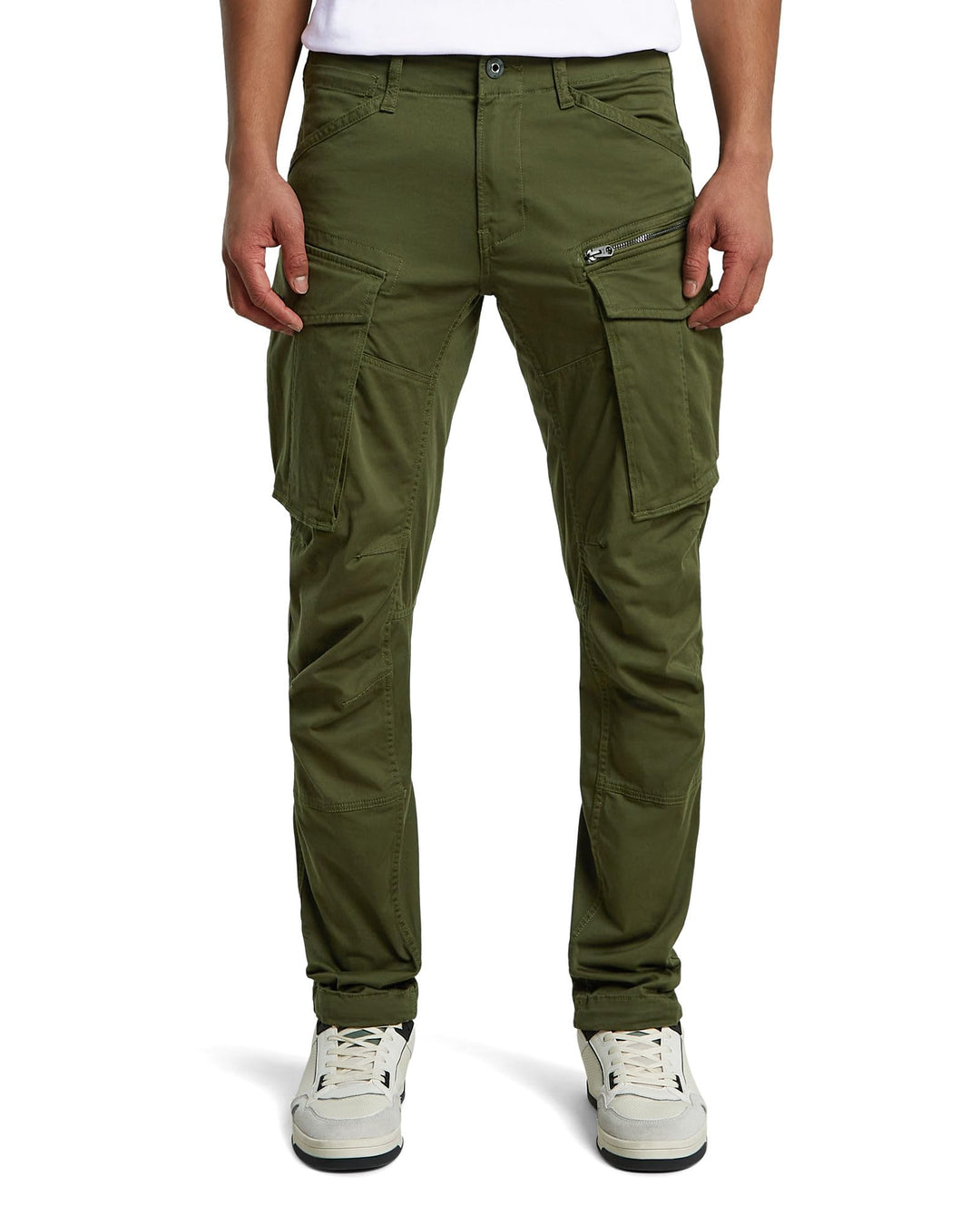G-STAR RAW Herren Rovic Zip 3D Straight Tapered Hose 40W / 32L Grün (Dk Bronze Green 5126-6059), 40W