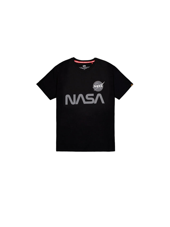 Alpha Industries Herren NASA Reflective T T-Shirt (1er Pack) XXS Schwarz, XXS Schwarz