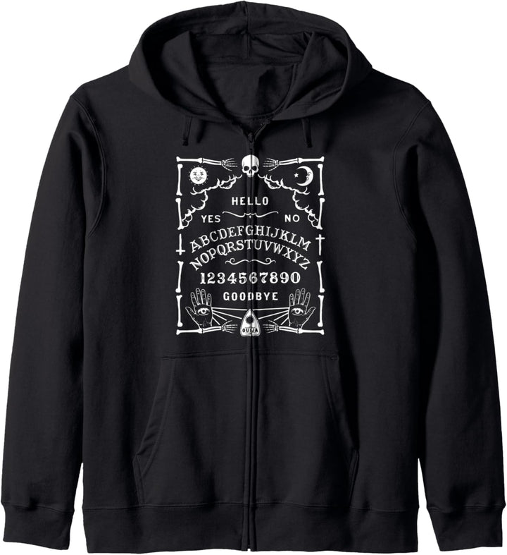 Ouija Board sprechender Geist Wicca Hexerei okkult Kapuzenjacke