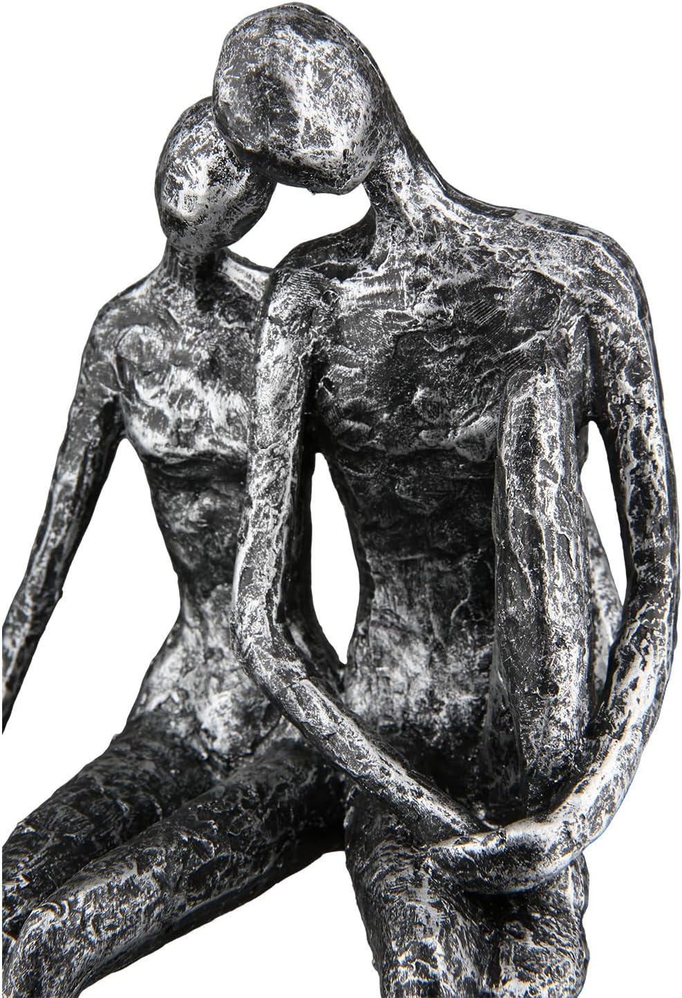 Casablanca 59657 Skulptur - Dekofigur "Couple" - Paar - Polyresin - Farbe: antik-silber Höhe 25