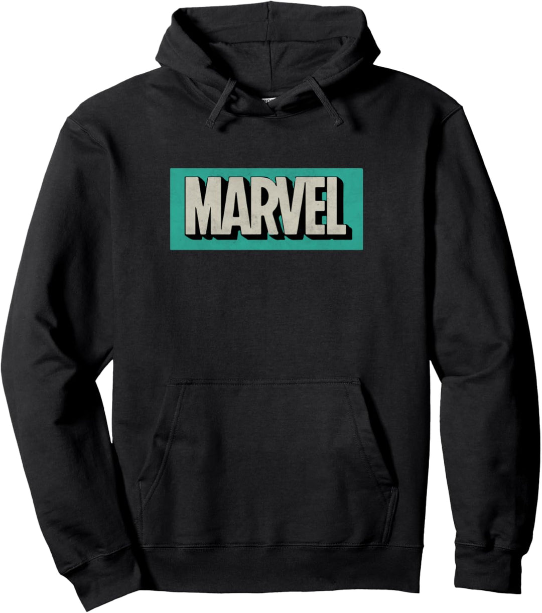 Marvel Retro Logo Blue Pullover Hoodie