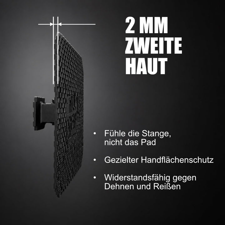 Handflächenschutz-Griffpads, ultradünn 2 mm, für Kreuzheben, Rudern und schweres Heben, ohne Handsch