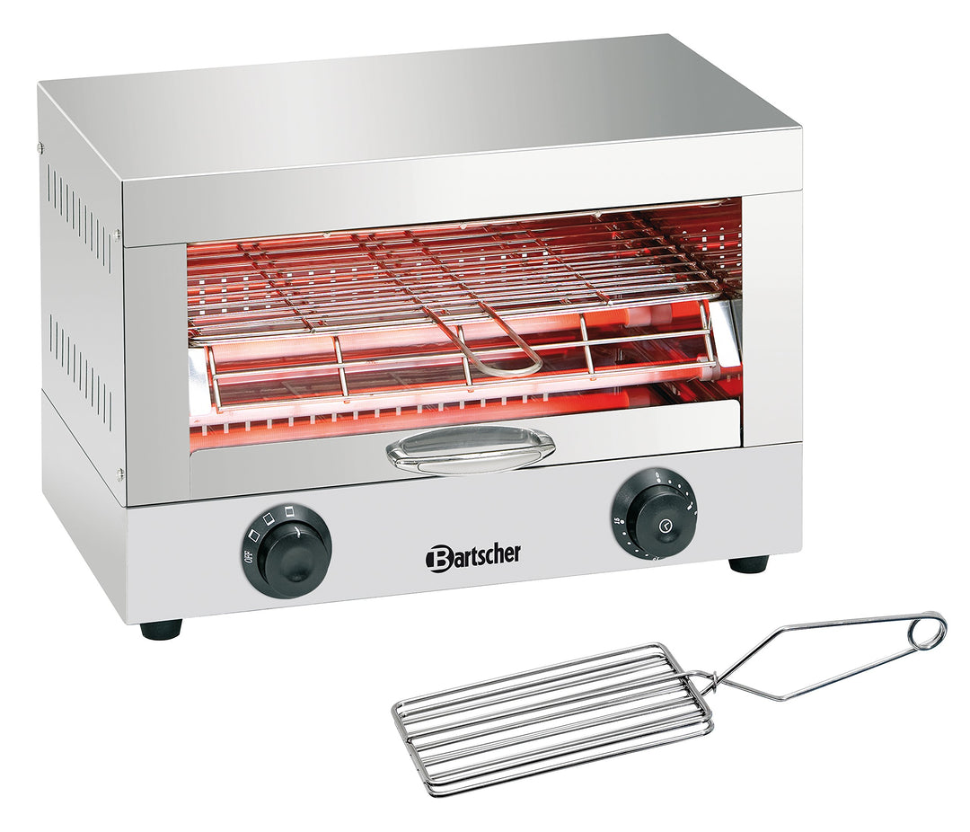 Bartscher A151300 Edelstahl Toast-Überbackgerät Einfach