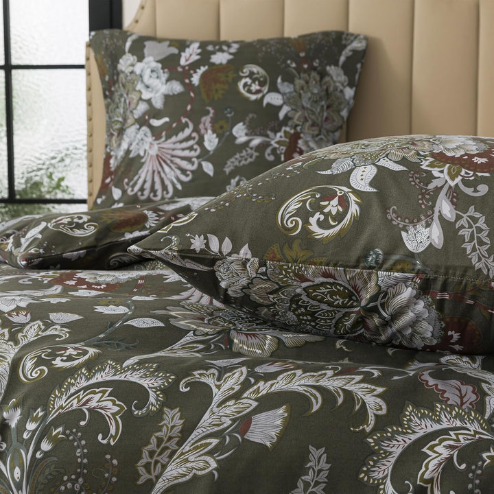 WUMIUER Geblümt Bettwäsche 135x200 2teilig Bettbezug - Barock Stil Blumen Bettwäsche-Set 135 x 200 c