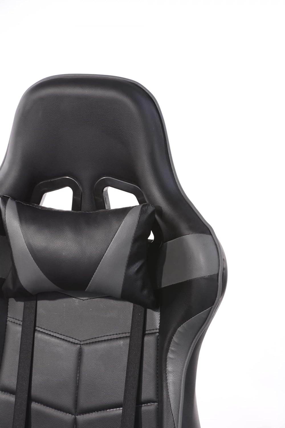VDD Gaming Stuhl Cyclone mit Fussstütze - Bürostuhl - Racing Gaming Stuhl - grau schwarz