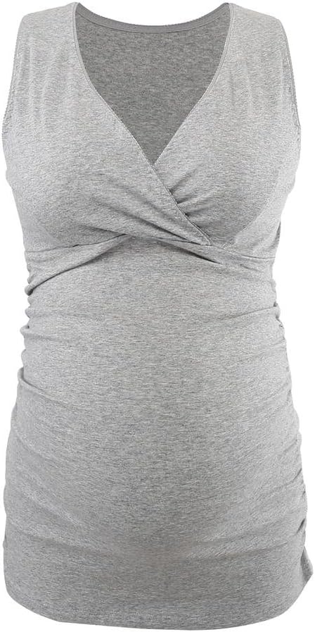 ZUMIY Still-Shirt/Umstandstop, Schwangeres Stillen Nursing Schwangerschaft Top Umstandsmode Unterwäs