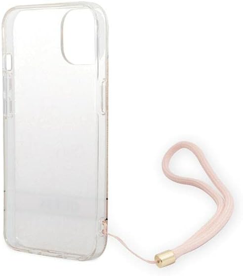 GUESS GUOHCP14MH4STP Hülle für iPhone 14 Plus 6,7" rosa/pink hardcase 4G Print Strap