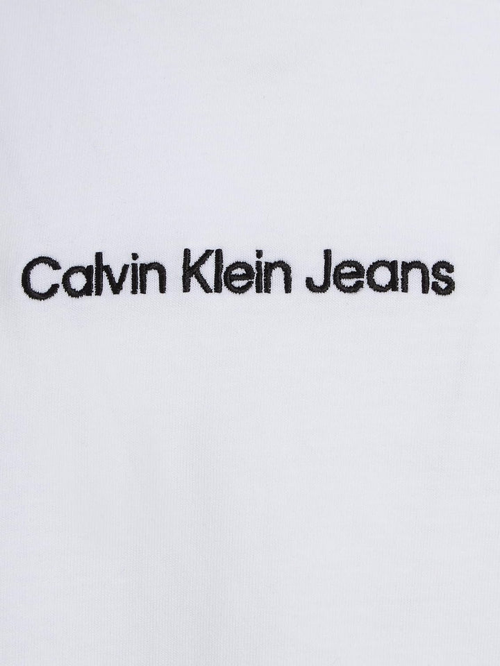 Calvin Klein Damen Institutional Straight Tee J20j221065 Kurzarm Strickoberteile M Bright White, M B