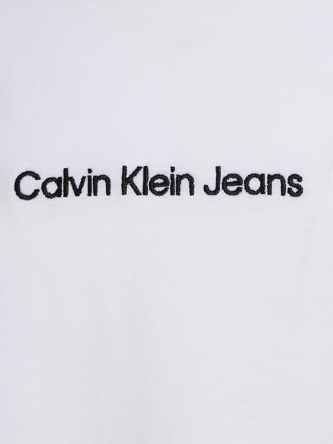 Calvin Klein Jeans Damen T-Shirt Kurzarm Institutional Straight Rundhalsausschnitt S Bright White, S