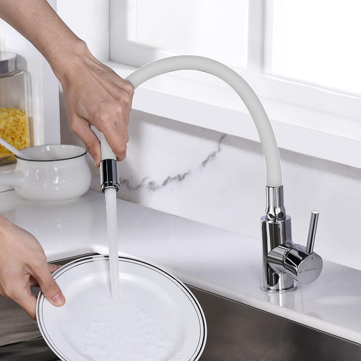 GRIFEMA GRIFERÍA DE COCINA-G4002-3 | Küchenarmatur - Wasserhahn Küche mit Flexibler Auslauf, Hoher A