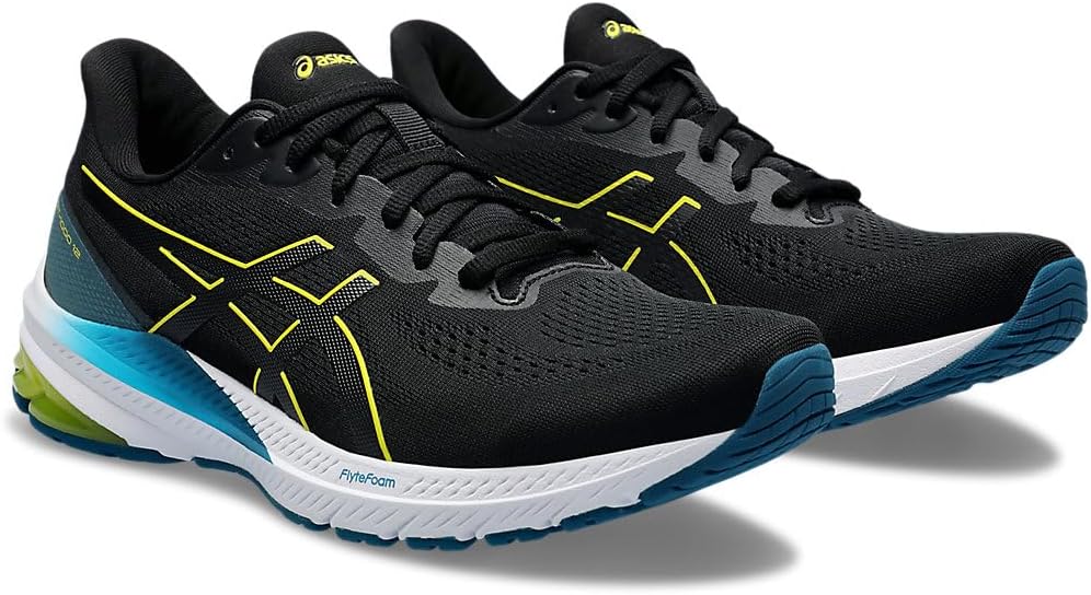 ASICS Herren Gt-1000 12 Sneaker 40 EU Black Bright Yellow