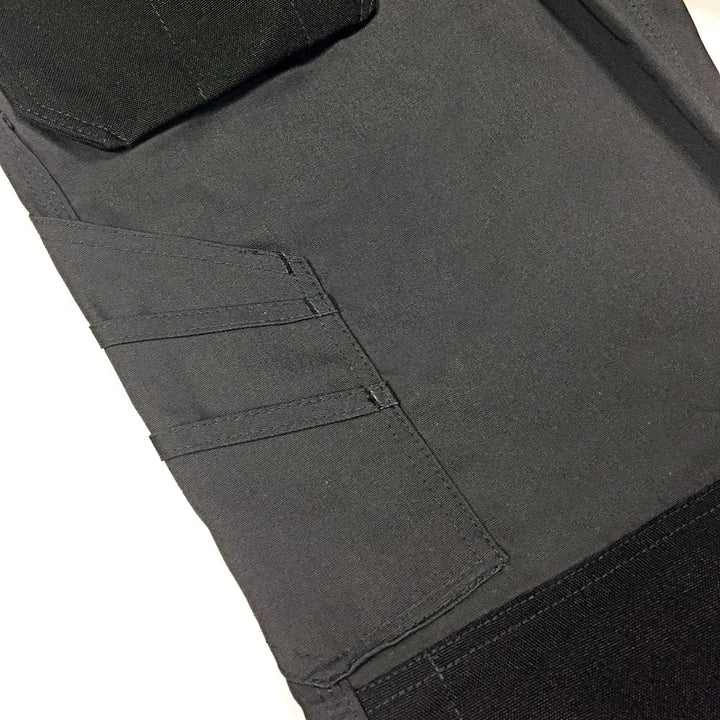 Lee Cooper Herren Multi & Holster Pocket Kneepad Arbeitssicherheitshose Cargohose, Grau / Schwarz, 3