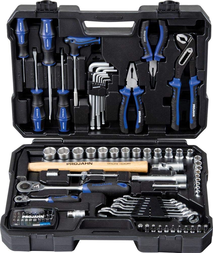 Universal Werkzeugkoffer mit 48-Zahn-Knarre, 98teilig, 8665 48 Zähne 98 Teile 1/4“+1/2“, 48 Zähne 98