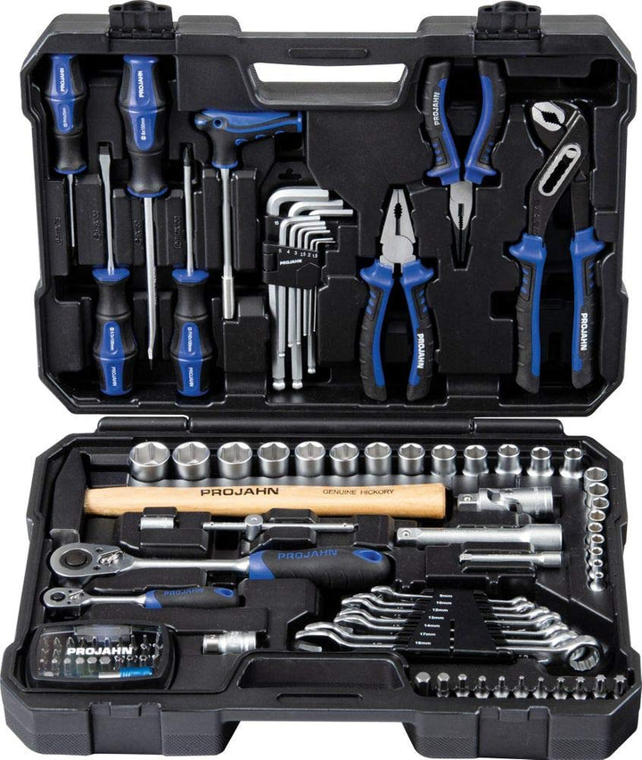 Universal Werkzeugkoffer mit 48-Zahn-Knarre, 98teilig, 8665 48 Zähne 98 Teile 1/4“+1/2“, 48 Zähne 98