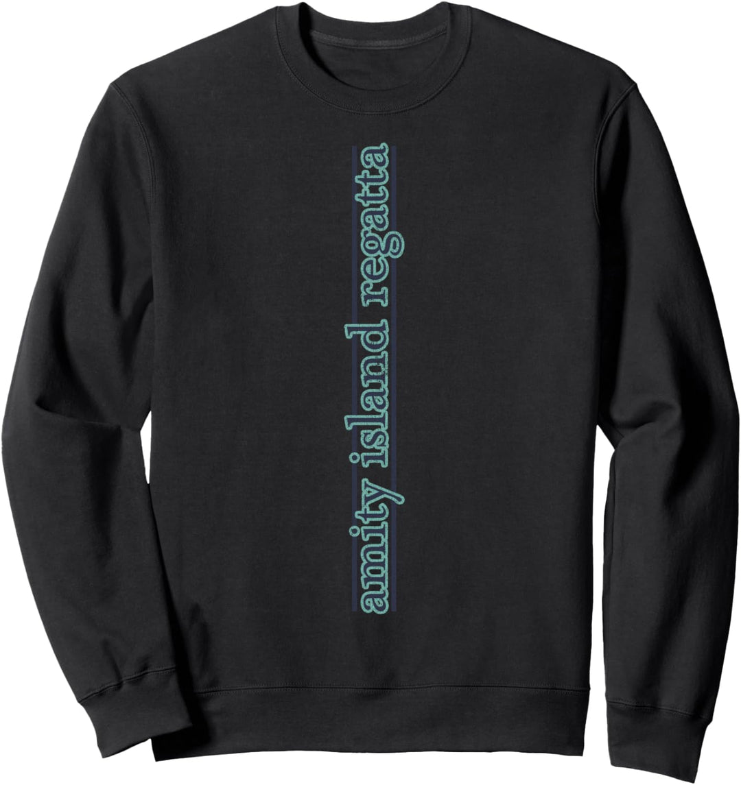 Jaws Amity Island Regatta Blue Vertical Logo Sweatshirt