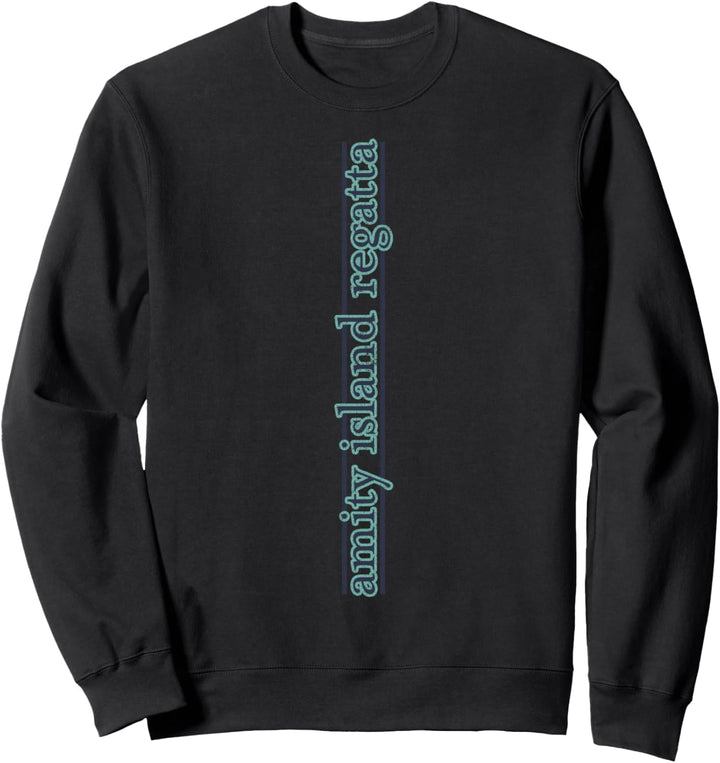 Jaws Amity Island Regatta Blue Vertical Logo Sweatshirt