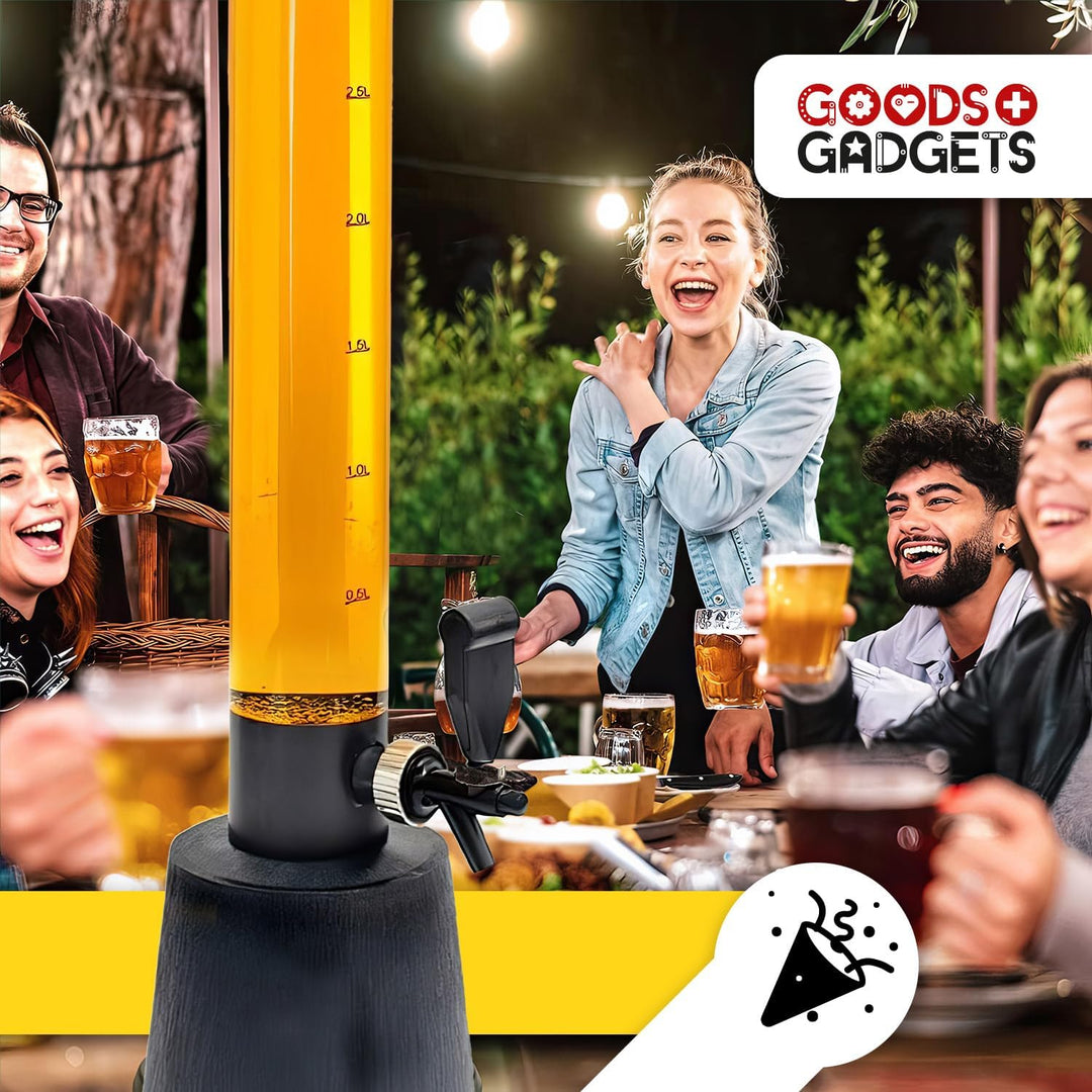 Bierzapfanlage & Biersäule 3,5L – Premium Getränkespender & Bierturm für Partys – Getränkesäule, Zap