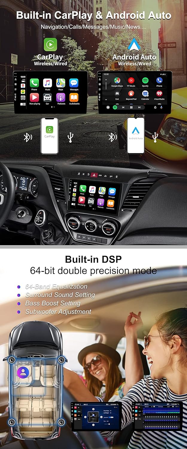 BXLIYER Android 12-6G+128G - IPS Autoradio Passt für Iveco Daily VI (2014-2021) - Eingebaut Carplay/