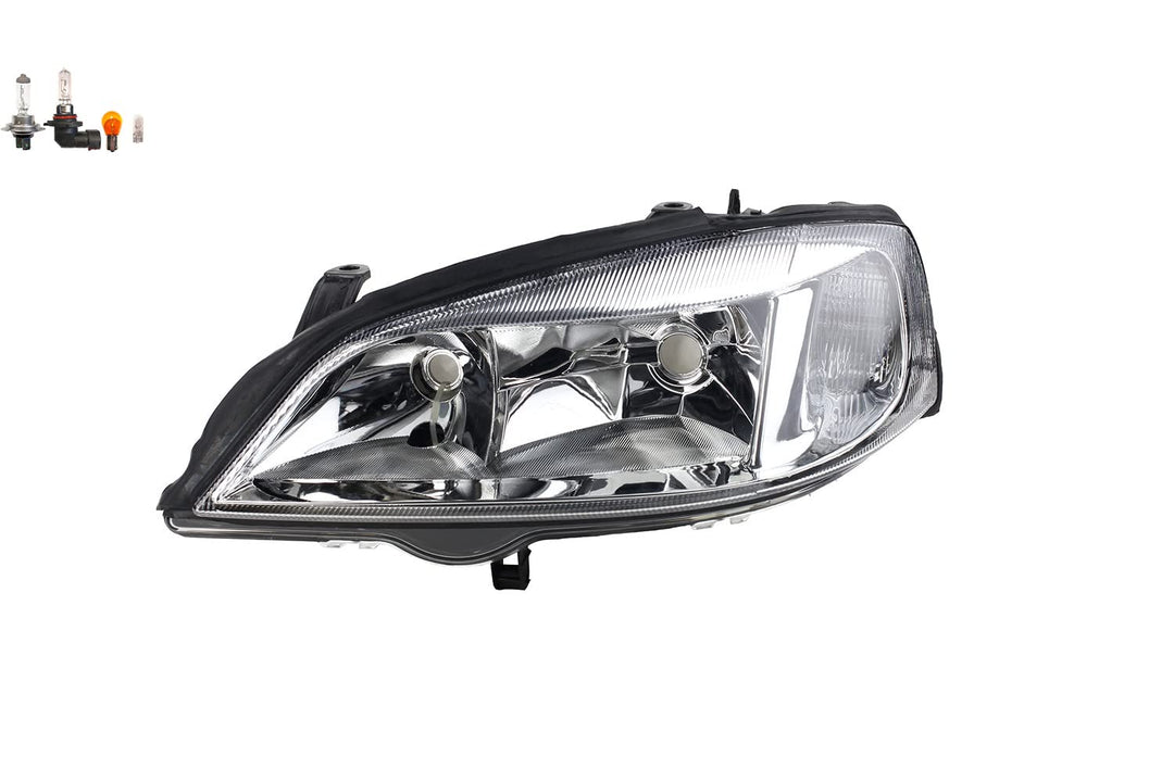 Johns, Scheinwerfer passend für Opel Astra G 02/98-01/05 links + Leuchtmittel