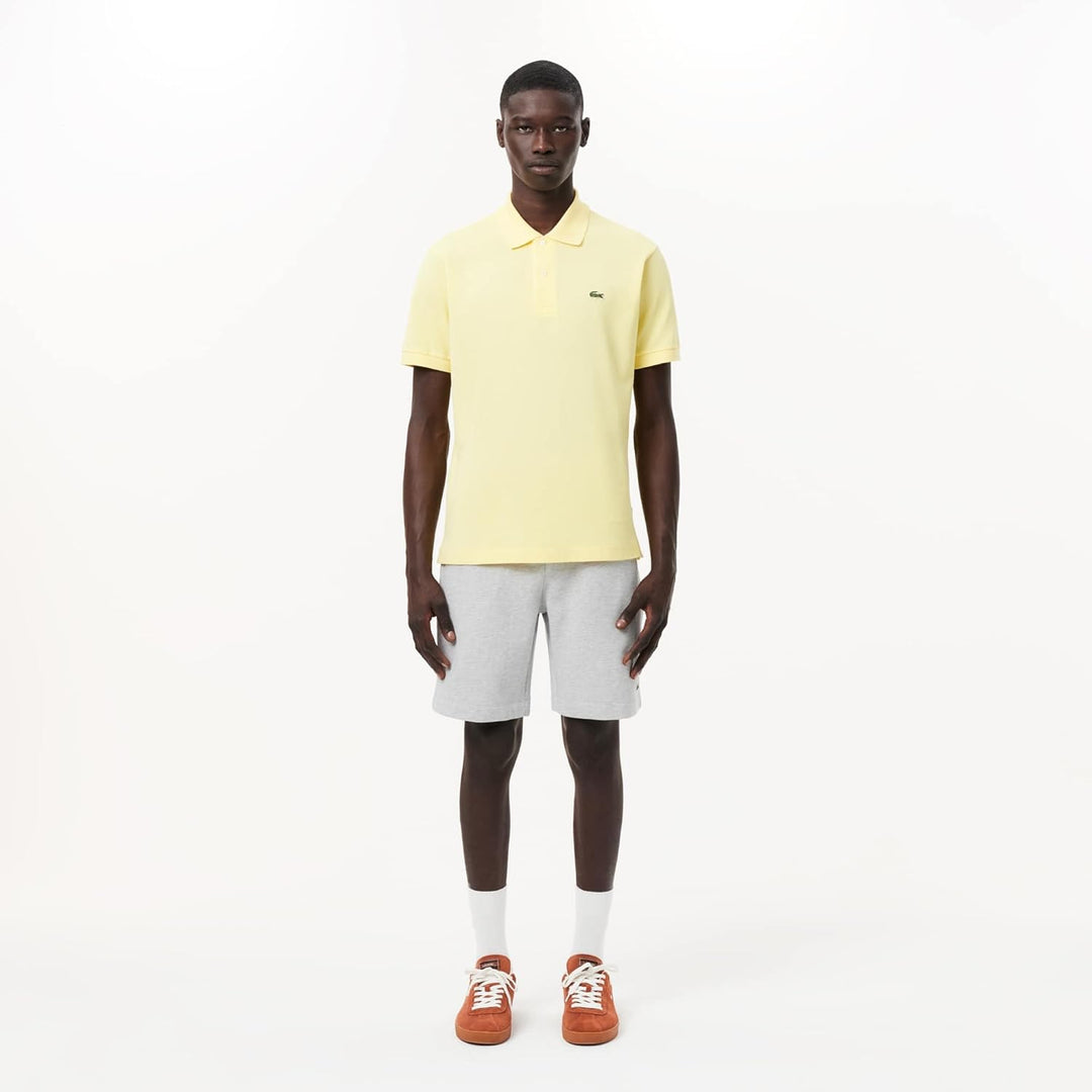 Lacoste Herren Kurze Trainingshose GH6961, Männer Sportshorts,Freizeithose L Grau, L Grau